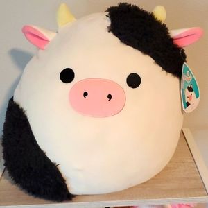 Connor fuzzy cow squishmallow 16in
